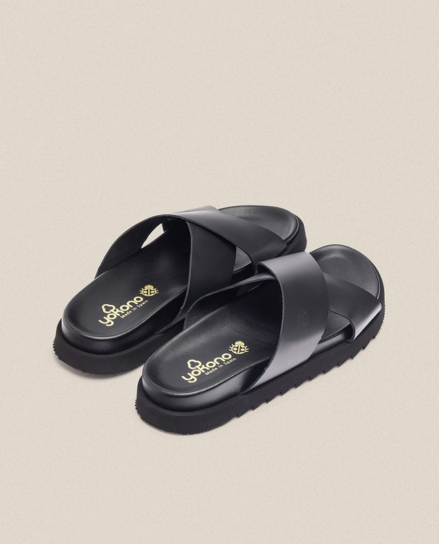 Yokono Sandalia Plana Man 003 Negro