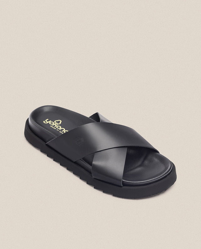 Yokono Sandalia Plana Man 003 Negro