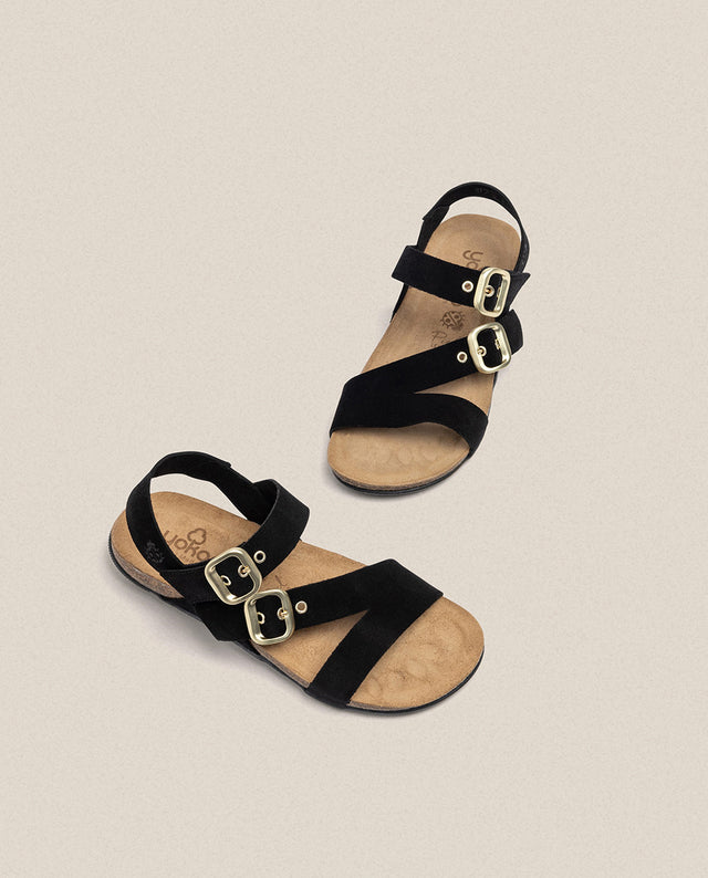 Yokono Sandalia Plana Manacor 023 Negro