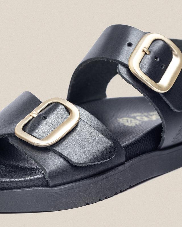 Yokono Sandalia Plana Morena 002 Negro