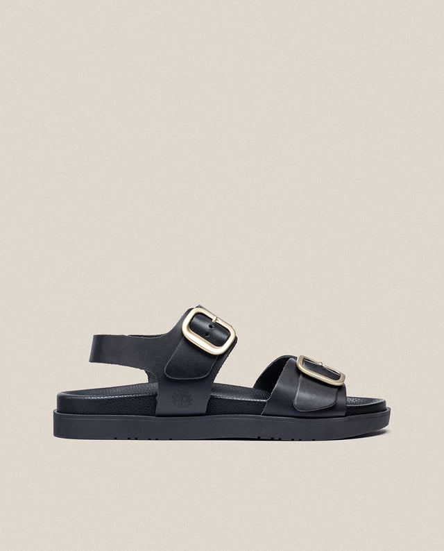 Yokono Sandalia Plana Morena 002 Negro