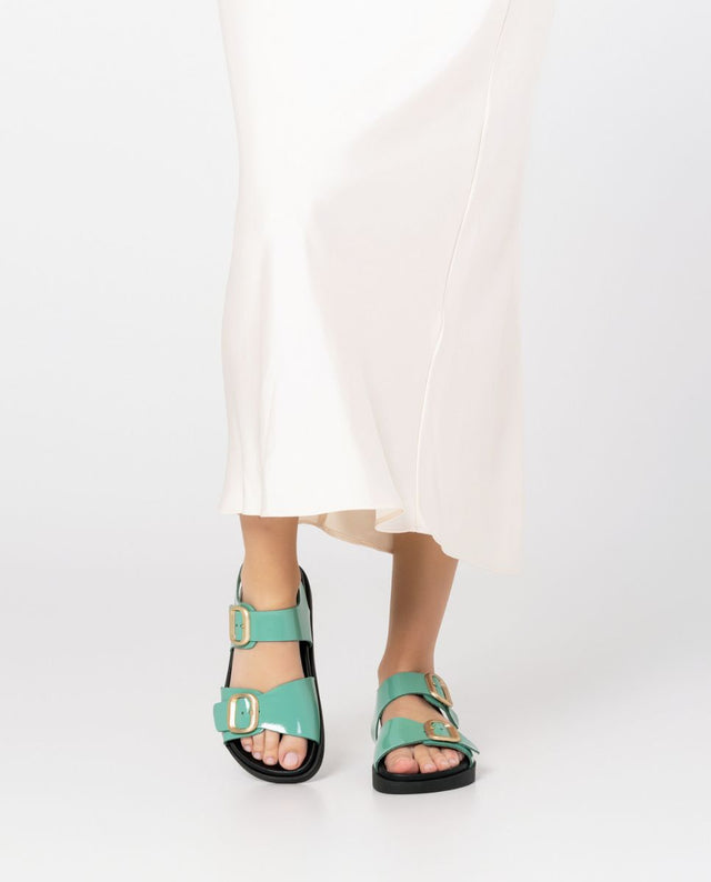 Yokono Sandalia Plana Morena 002 Verde