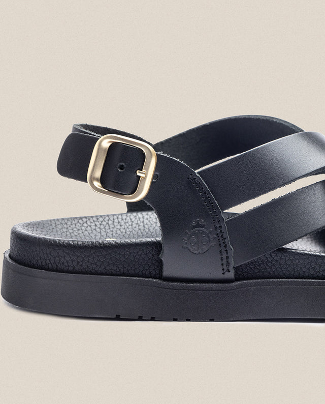 Yokono Sandalia Plana Morena 005 Negro