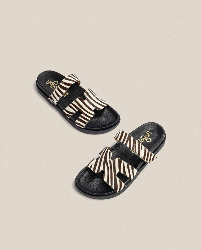 Yokono Sandalia Plana Morena 125 Cebra