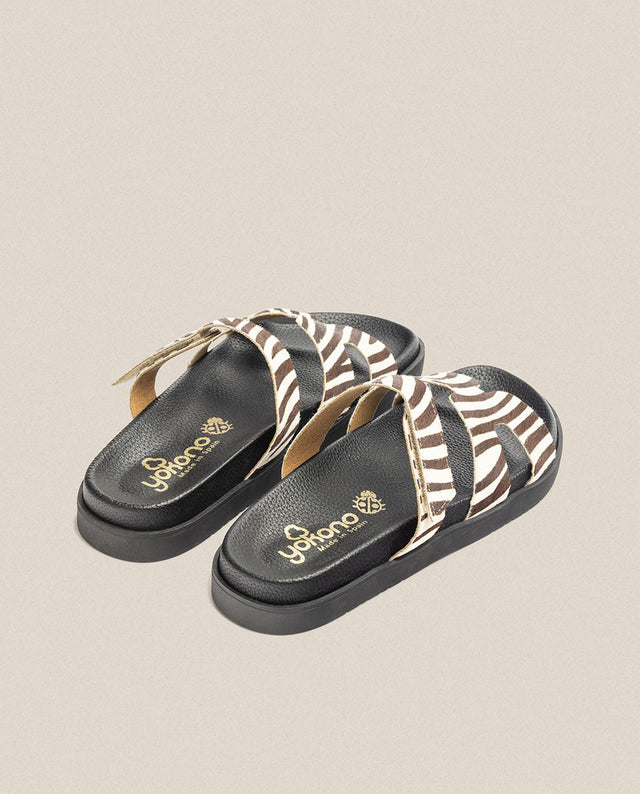 Yokono Sandalia Plana Morena 125 Cebra