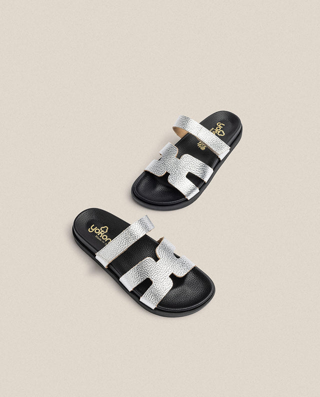 Yokono Sandalia Plana Morena 125 Plata