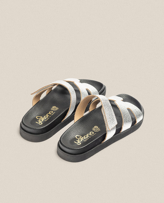 Yokono Sandalia Plana Morena 125 Plata