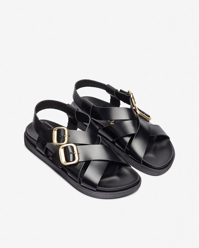 Yokono Sandalia Plana MORENA-252 Negro