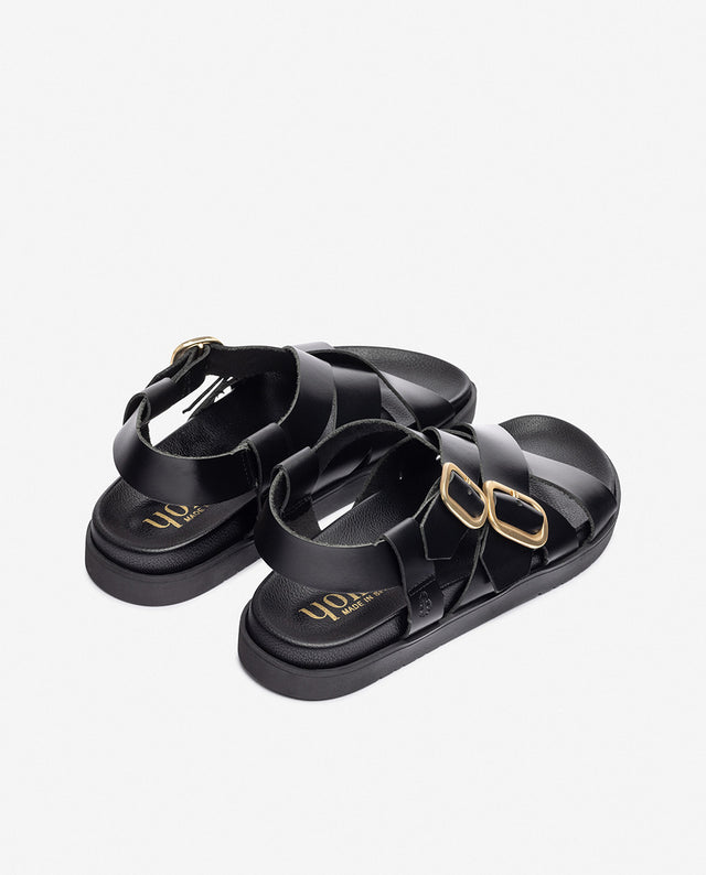 Yokono Sandalia Plana MORENA-252 Negro