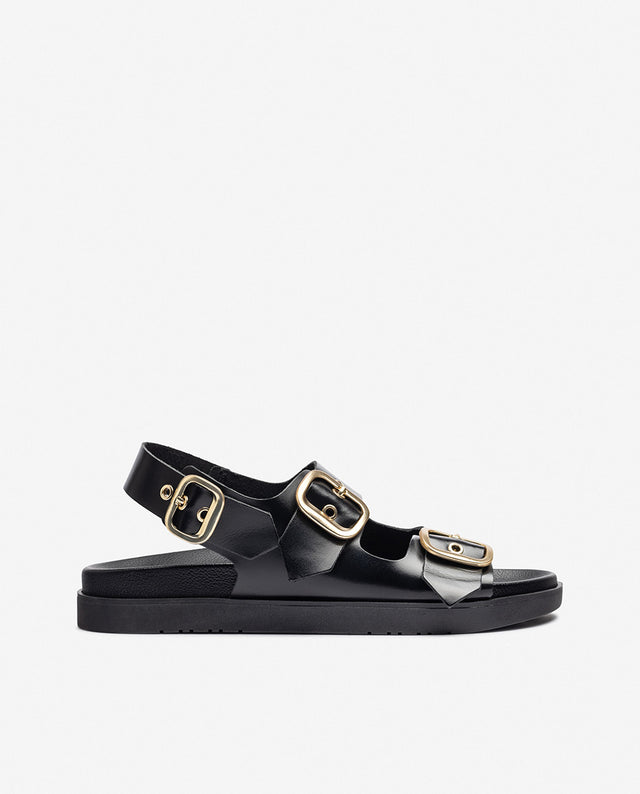 yokono Sandalia plana MORENA-253 negro