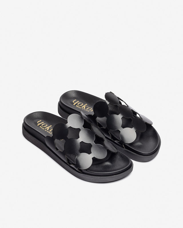 Yokono Sandalia Plana MORENA-256 Negro