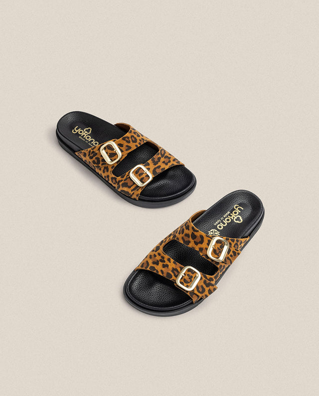 Yokono Sandalia Plana Morena 700 Leopardo