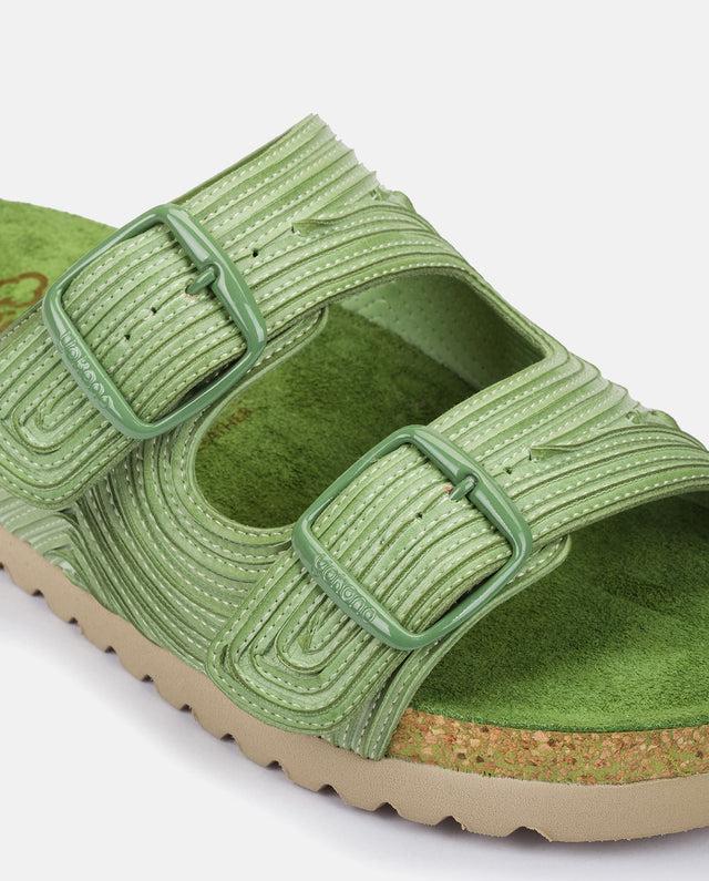 Yokono Sandalia Plana Noja 003 Verde