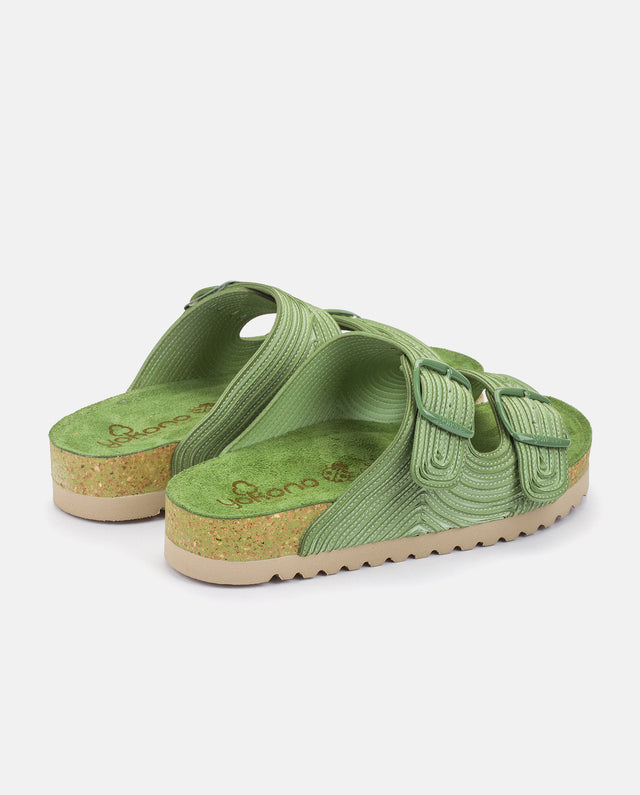 Yokono Sandalia Plana Noja 003 Verde