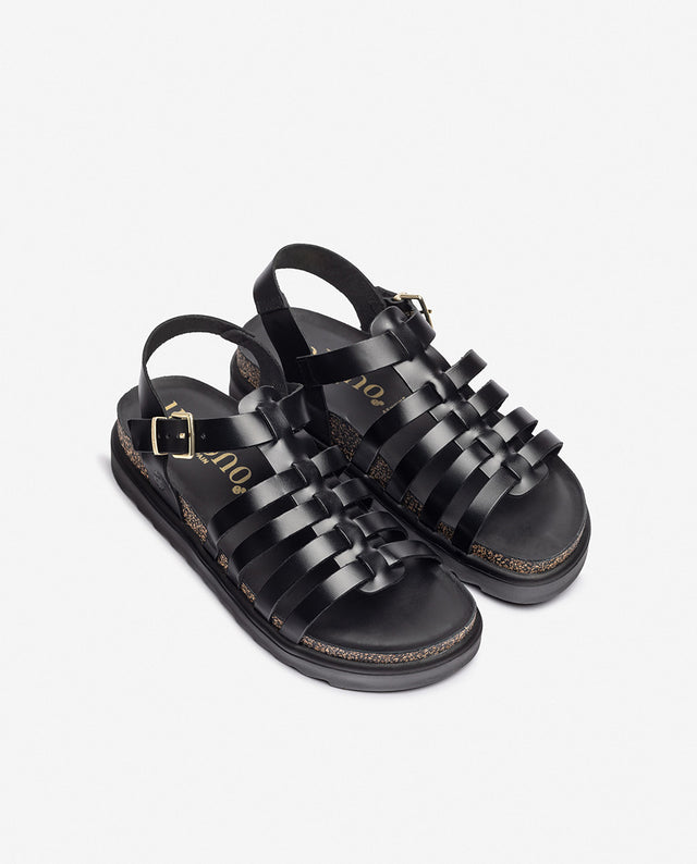 Yokono Sandalia Plana TUNEZ-107 Negro