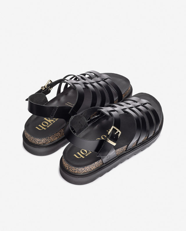Yokono Sandalia Plana TUNEZ-107 Negro
