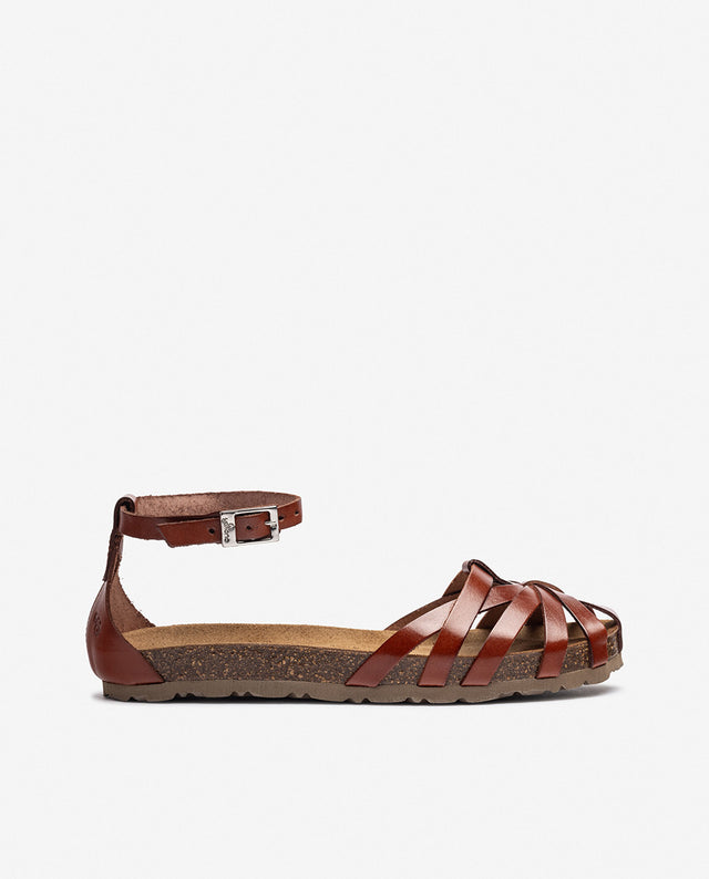 yokono Sandalia plana VILLA-011 marrón