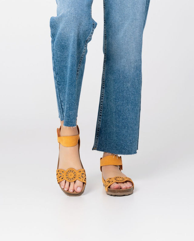 yokono Sandalia plana Villa 086 naranja