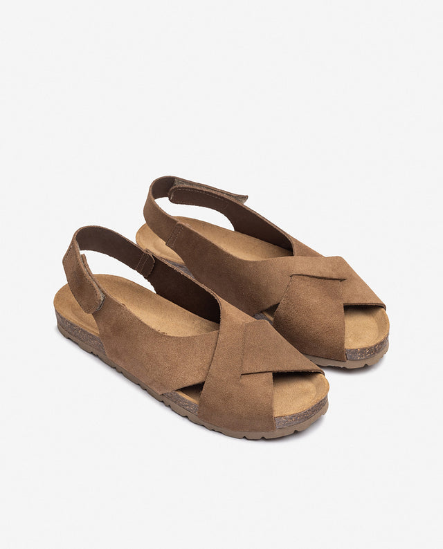 yokono Sandalia Plana VILLA-175 Marrón