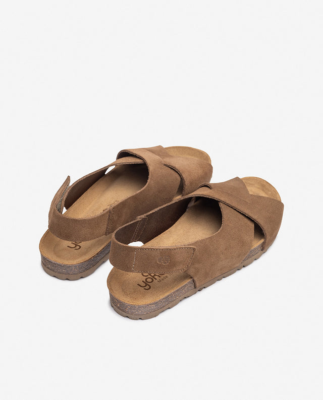 yokono Sandalia Plana VILLA-175 Marrón