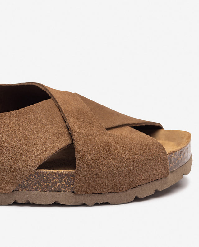 yokono Sandalia Plana VILLA-175 Marrón