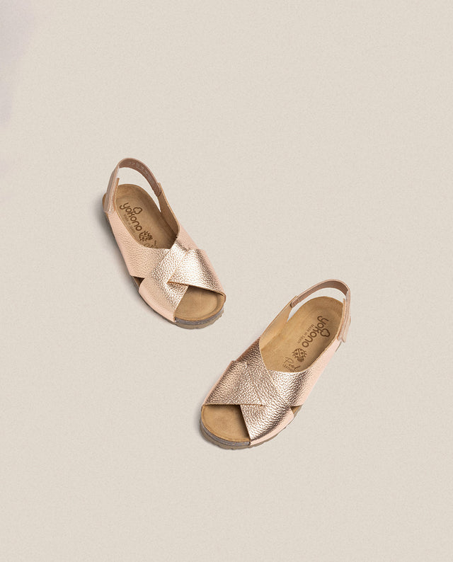 yokono Sandalia plana Villa 175 rosa