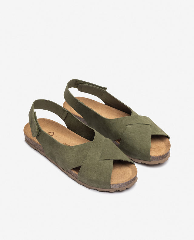 Yokono Sandalia Plana VILLA-175 Verde