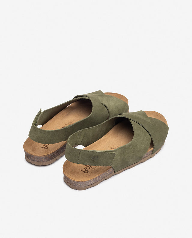 Yokono Sandalia Plana VILLA-175 Verde