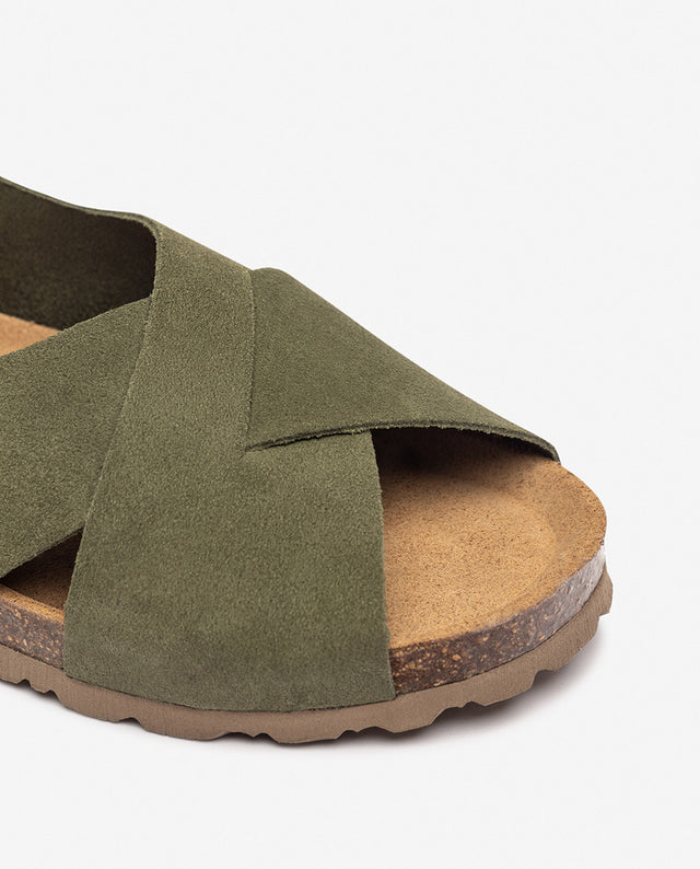 Yokono Sandalia Plana VILLA-175 Verde