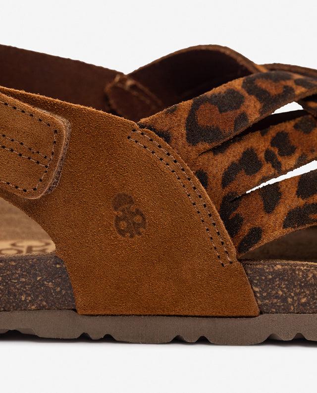 Yokono Sandalia Plana VILLA-251 Leopardo