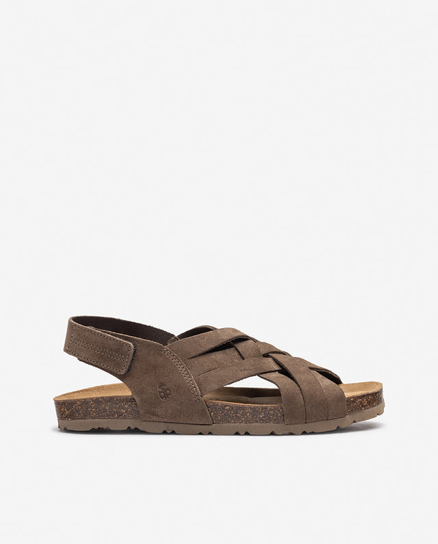 yokono Sandalia plana VILLA-251 marrón