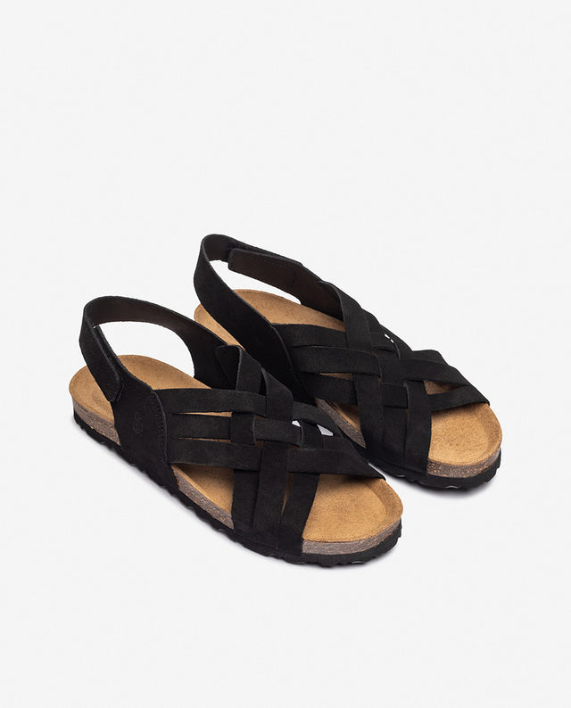 Yokono Sandalia Plana VILLA-251 Negro