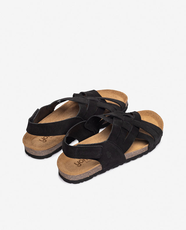 Yokono Sandalia Plana VILLA-251 Negro