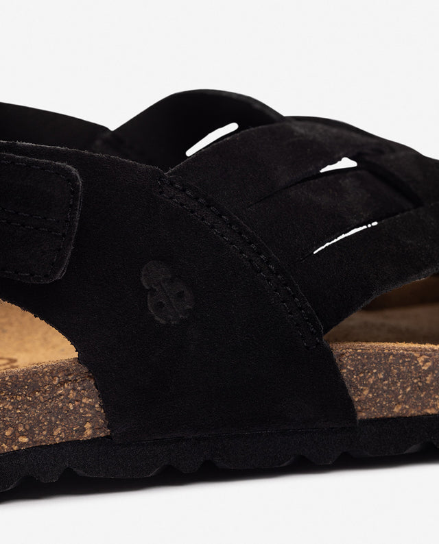 Yokono Sandalia Plana VILLA-251 Negro