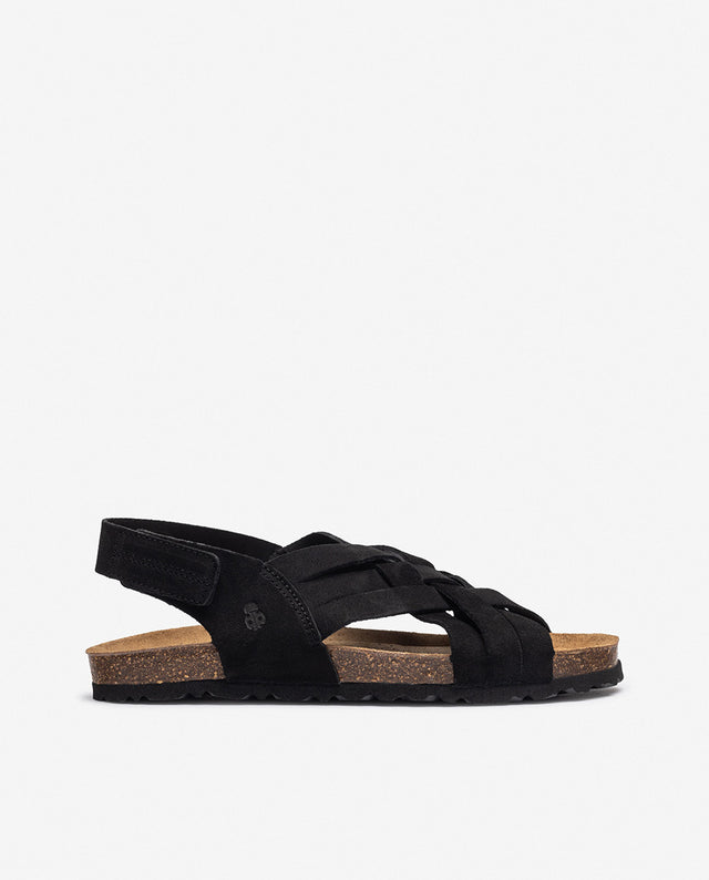 yokono Sandalia plana VILLA-251 negro