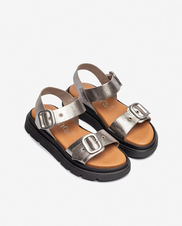 Yokono Sandalia Plana YAMBRE-251 Plateado