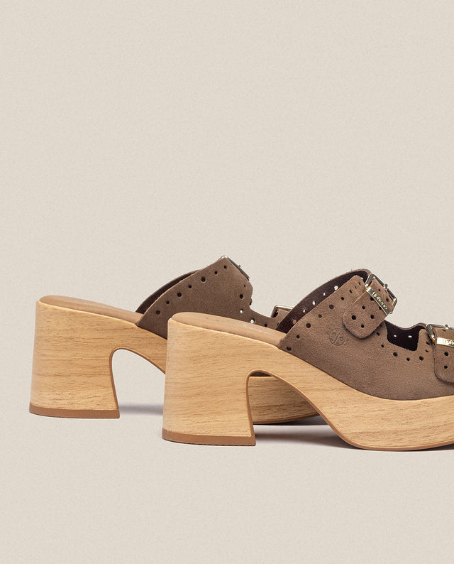 Yokono Sandalia Tacón Bonai 003 Marrón