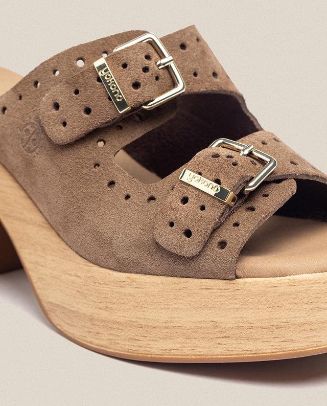 Yokono Sandalia Tacón Bonai 003 Marrón