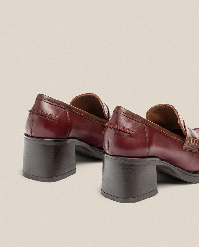 Yokono Zapato De Tacón LANDAS-006 Burdeos