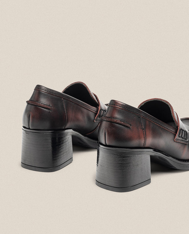 Yokono Zapato De Tacón LANDAS-007 Burdeos