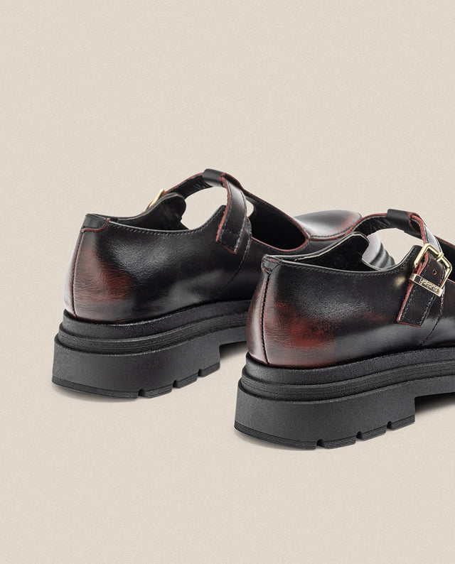 Yokono Zapato Plano CHAM-003 Burdeos