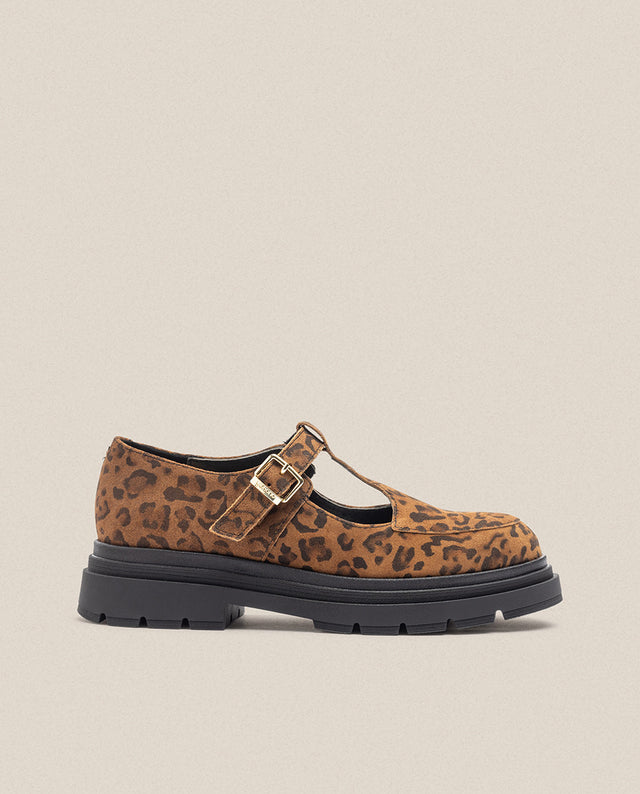 yokono Zapato plano CHAM-003 leopardo