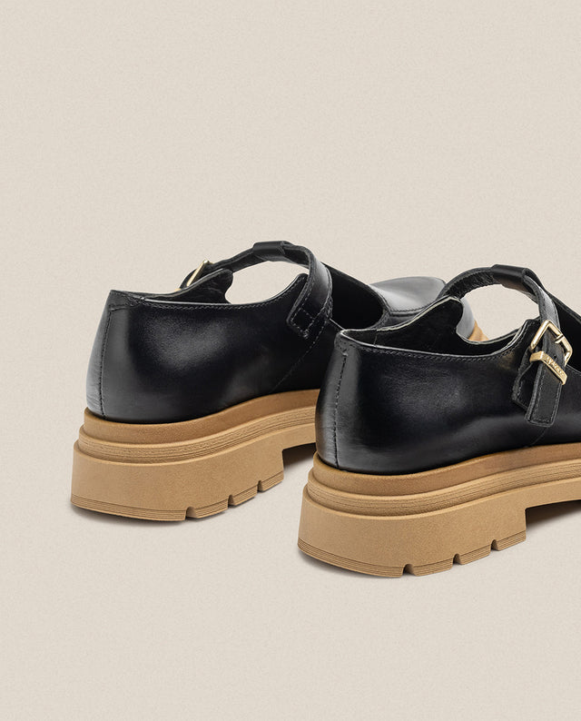 Yokono Zapato Plano CHAM-003 Negro