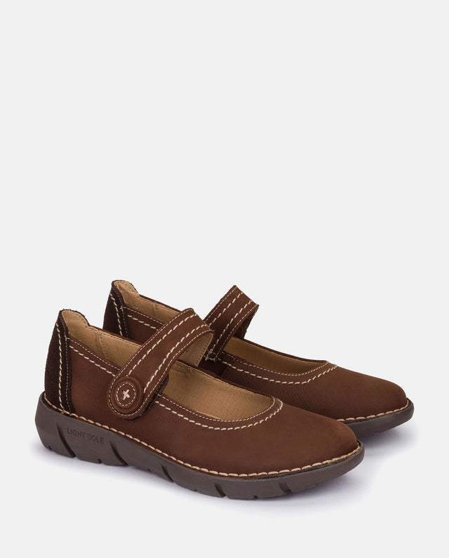 Yokono Zapato Plano Olba 005 Marron