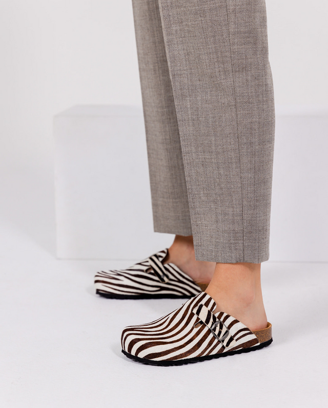 yokono Zapato plano ZUECO-599 cebra