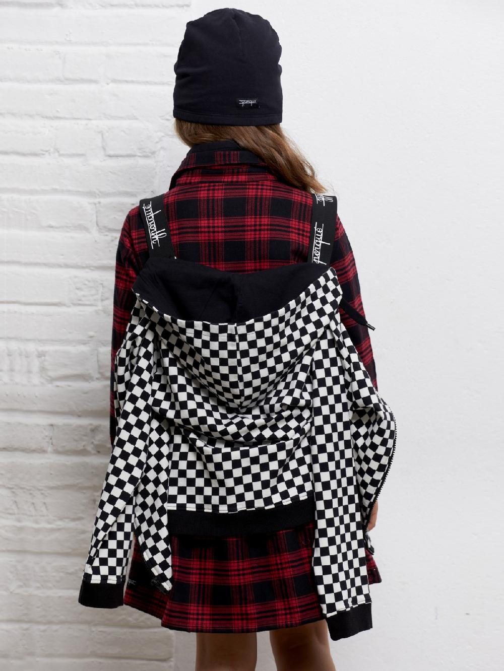 Yporqué PLAID SHORT DRESS