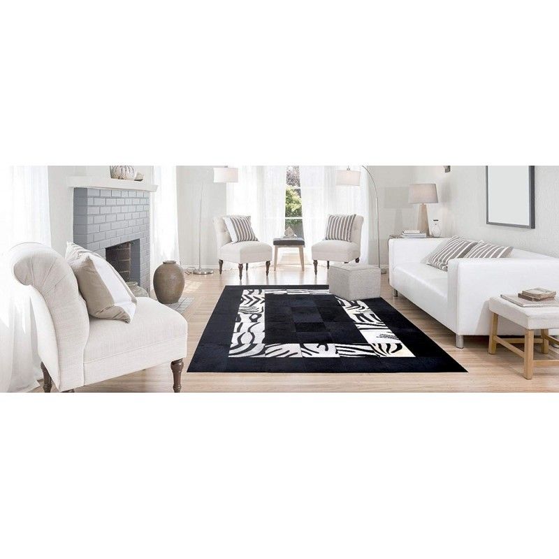 Zerimar Shoes Alfombra Patchwork Piel De Toro 240x300 Cm