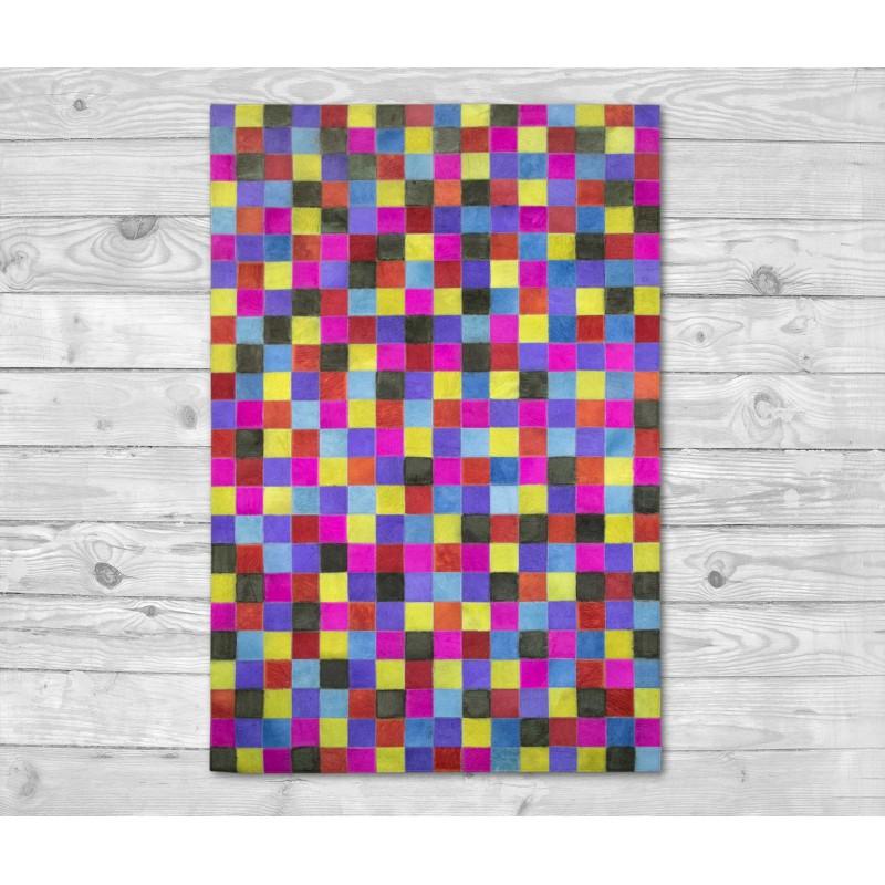 Zerimar Shoes Alfombra Patchwork Piel De Vaca COLD - Varias Medidas