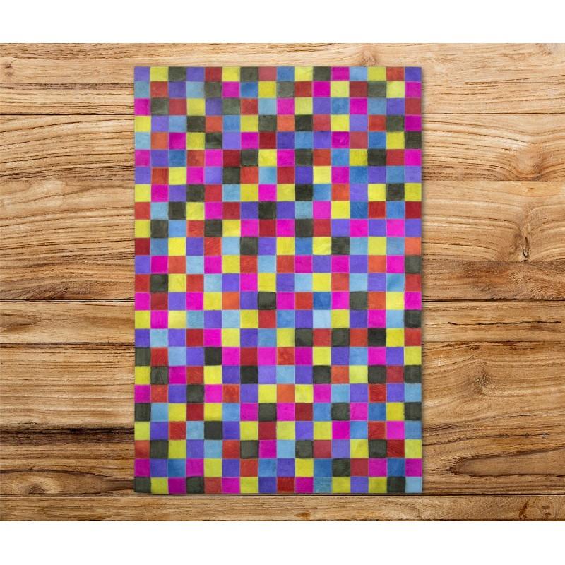 Zerimar Shoes Alfombra Patchwork Piel De Vaca COLD - Varias Medidas