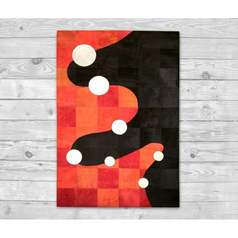 Zerimar Shoes Alfombra Patchwork Piel De Vaca GAMBU- Varias Medidas